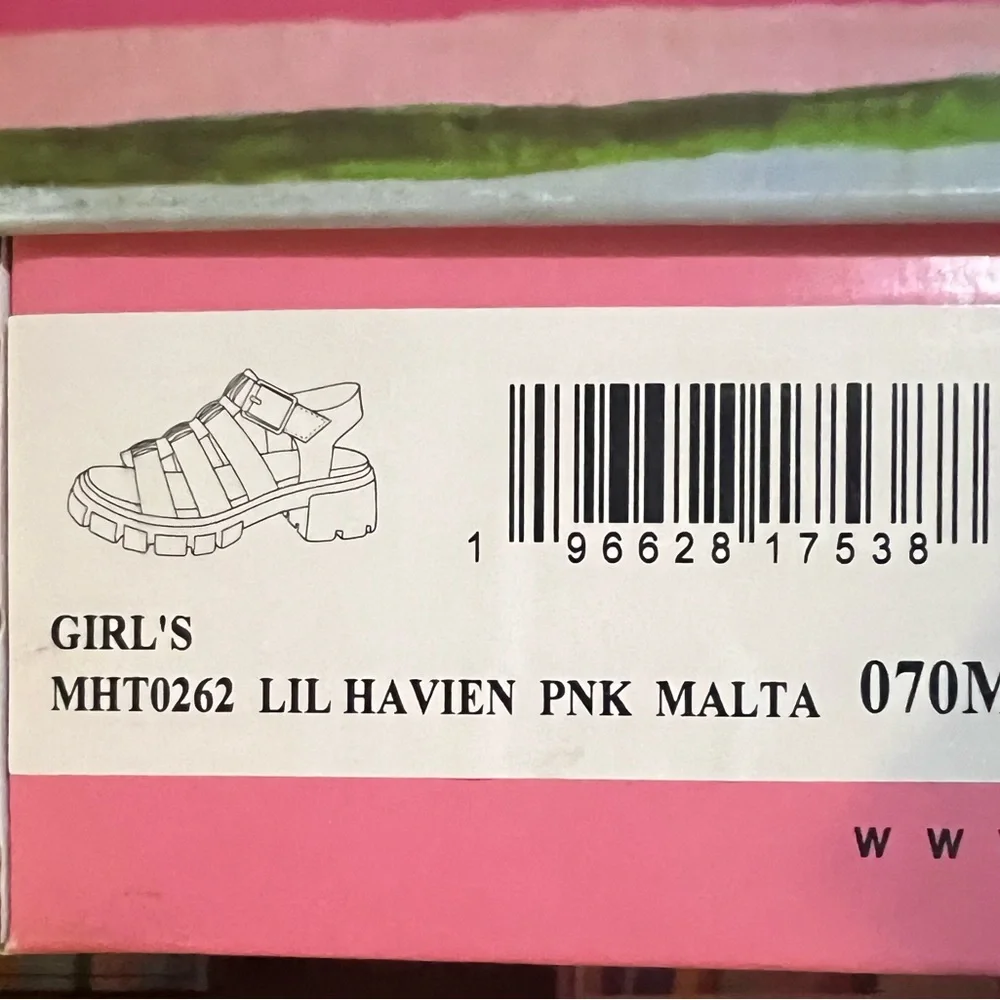 Mia Pink Havien‎ Girls/Kids Summer Strappy Platform Samdal!!! NEW!!! 💕☀️🏝️